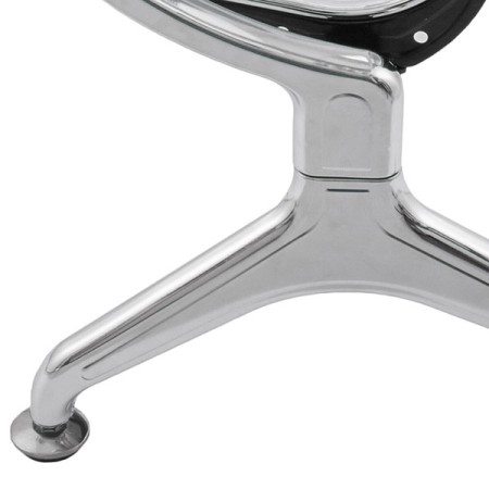 Bancă metalică de așteptare cu 2 locuri-gri Bancă metalică de așteptare cu 2 locuri-gri