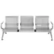Banca metalica de asteptare cu 3 locuri-gri