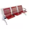 Bancă metalică de așteptare cu 3 locuri roșu