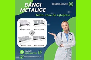 Ce avantaje au băncile metalice de așteptare cu 2-5 locuri?