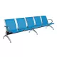Bancă metalică cu 5 locuri pentru zone de așteptare 505