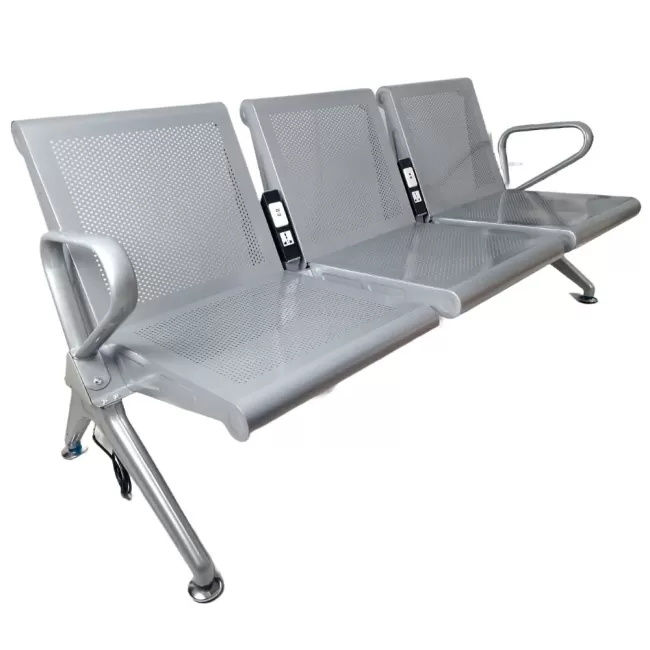 Bancă metalică pentru așteptare cu 3 locuri 203 UP