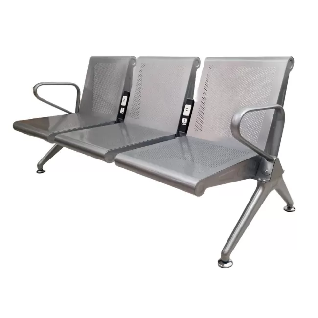 Bancă metalică pentru așteptare cu 3 locuri 203 UP