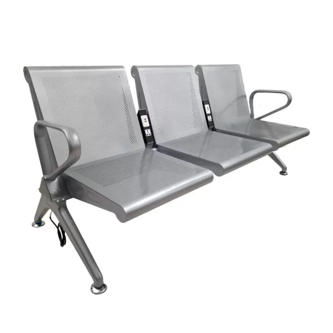 Bancă metalică pentru așteptare cu 3 locuri 203 UP