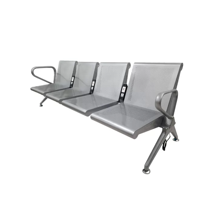 Bancă metalică pentru așteptare cu 4 locuri 204 UP