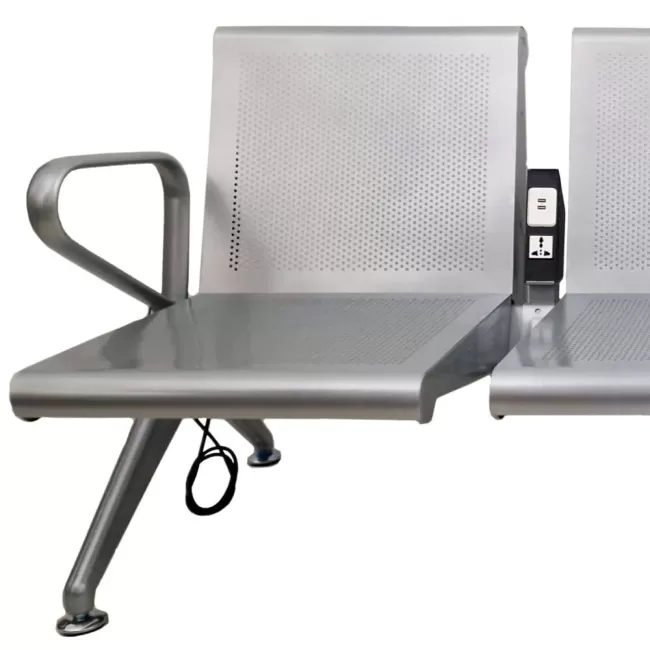 Bancă metalică pentru așteptare cu 4 locuri 204 UP