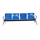 Bancă de așteptare cu 4 locuri pe albastru