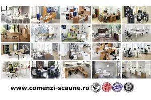 Scaune elegante pentru birou tip recliner cu spatar inalt