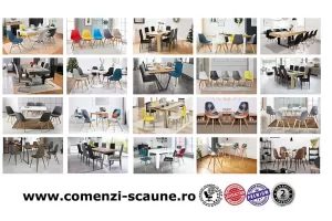 Diverse scaune pentru bucatarie in seturi de 4 sau 6 scaune