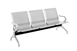 Bancă metalică cu 3 locuri pentru interior