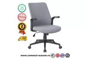 Scaune de birou ieftine tapitate cu material textil sau piele ecologica