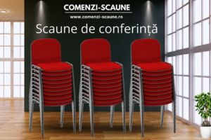 Scaune de conferință suprapozabile și stivuibile