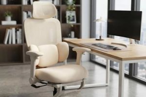 Video scaun ergonomic SYYT 9523 crem