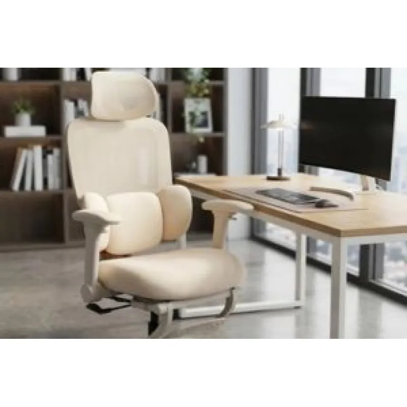 Video scaun ergonomic SYYT 9523 crem