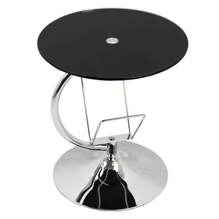 Măsuță de cafea rotundă cadru cromat BUC 05 Măsuță de cafea rotundă cadru cromat BUC 05