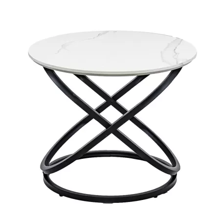 Măsuță de cafea rotundă model marmură BUC 14