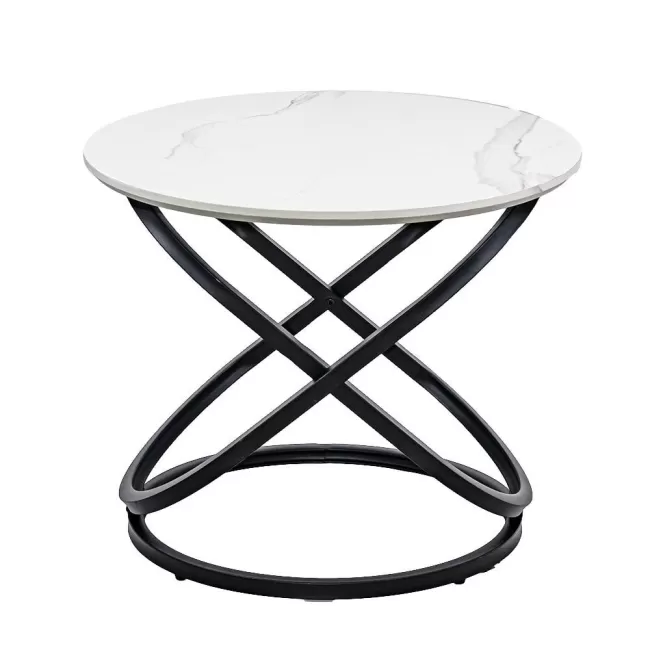 Măsuță de cafea rotundă model marmură BUC 14