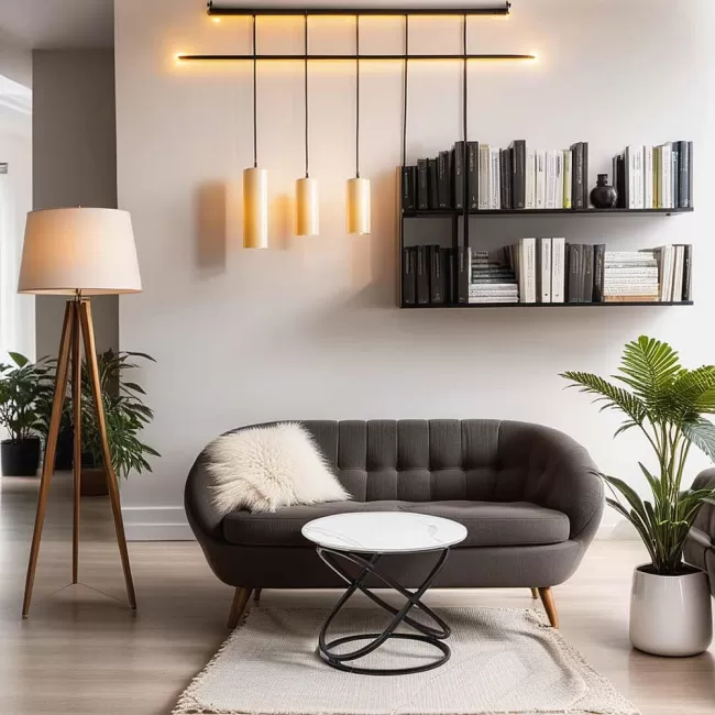 Măsuță de cafea rotundă model marmură BUC 14