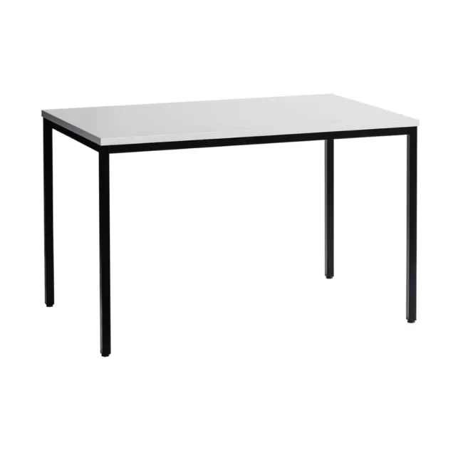 Masă cantină-restaurant de 120 cm Alb