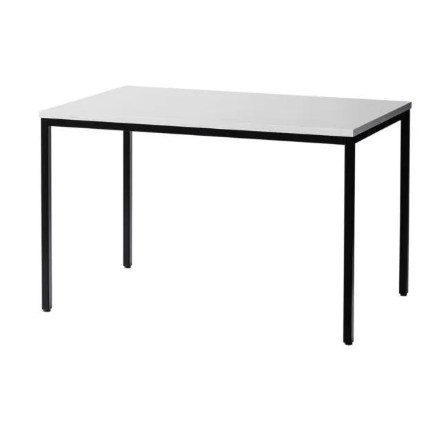 Masă cantină-restaurant de 120 cm Alb
