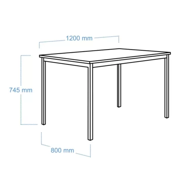 Masă cantină-restaurant de 120 cm