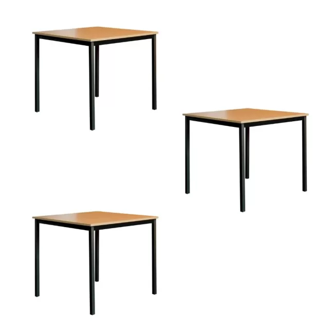 Masă metalică pentru cantină sau restaurant de 80 cm