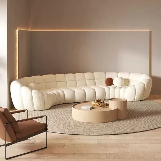 Colțar fix din catifea, stofa sau piele eco