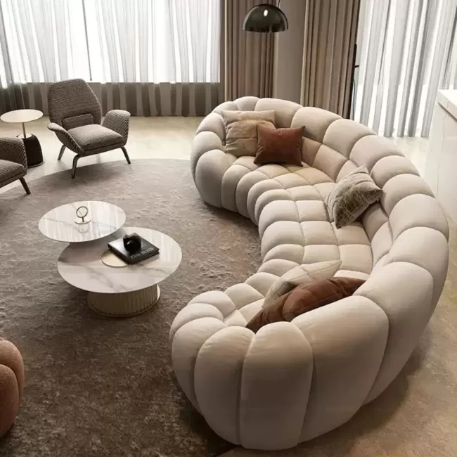 Colțar fix din catifea, stofa sau piele eco