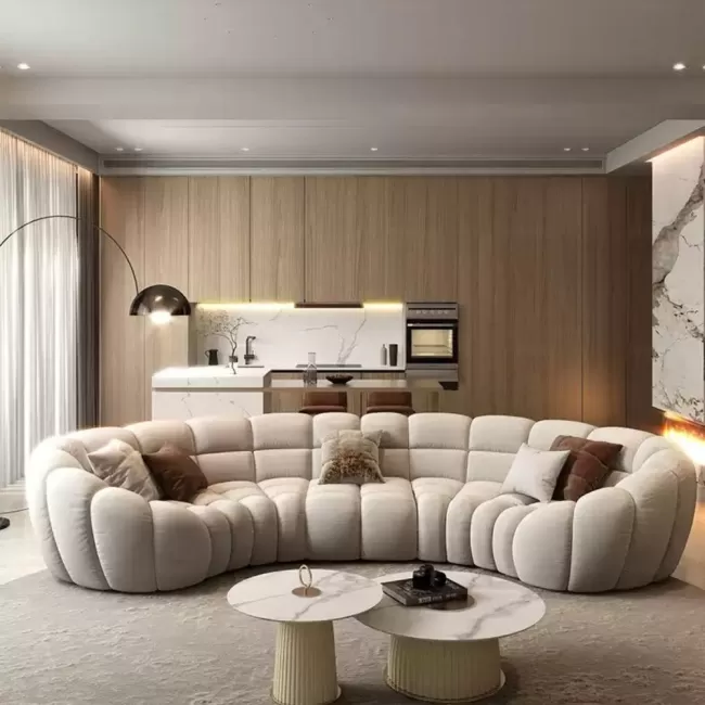 Colțar fix din catifea, stofa sau piele eco