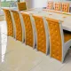 Set masă cu 12 scaune pe culoarea portocaliu cu alb