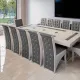 Set masă cu 12 scaune pe culoarea gri cu alb