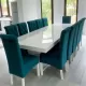 Masă cu 12 scaune Medina turcoaz