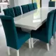 Masă cu 12 scaune Medina turcoaz
