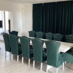 Masă cu 12 scaune Royal verde smarald Masă cu 12 scaune Royal verde smarald