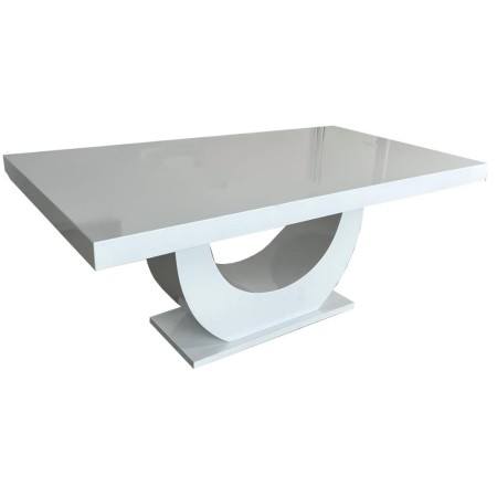Masă bucătărie alb lucios din MDF de 180 cm Masă bucătărie alb lucios din MDF de 180 cm