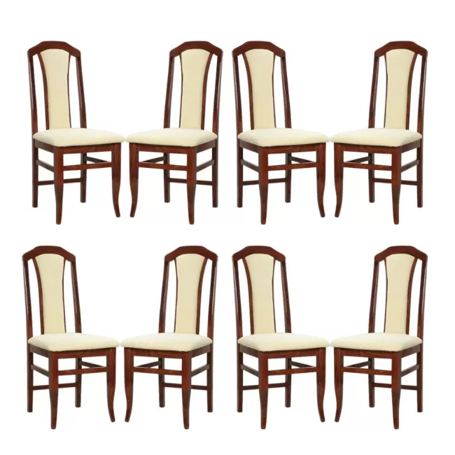 Scaune din lemn culoare cireș, tapițerie diverse culori