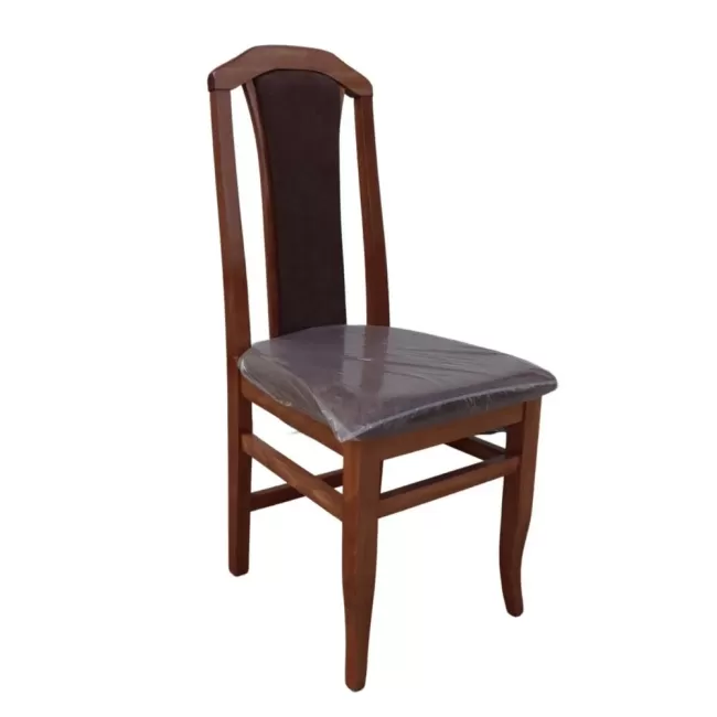 Scaune din lemn culoare nuc, tapițerie diverse culori