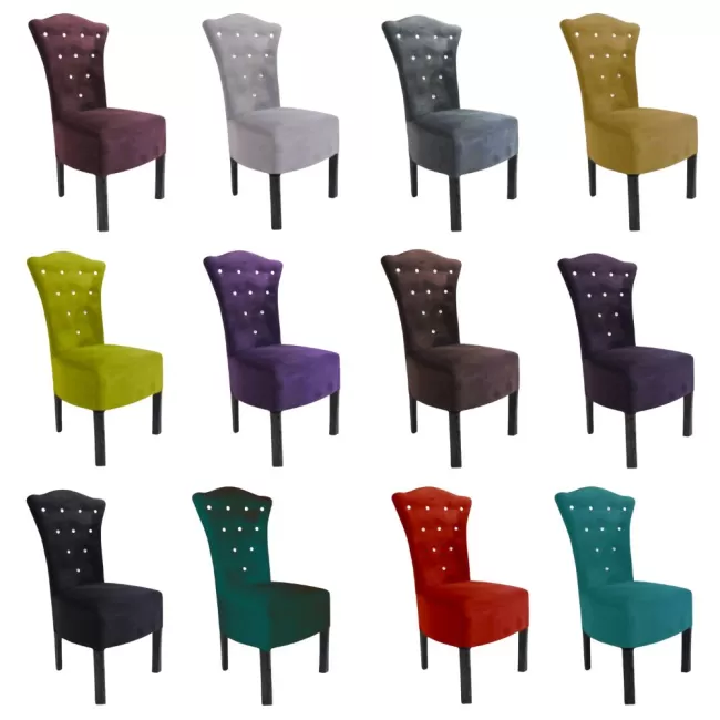 8 Scaune elegante și confortabile din lemn de fag diverse culori-mov