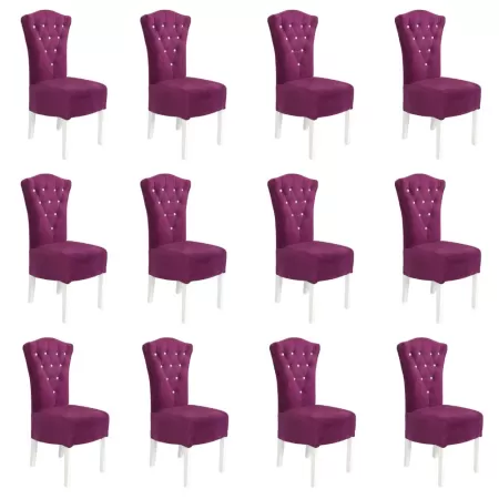 12 scaune elegante și confortabile din lemn de fag diverse culori Mov