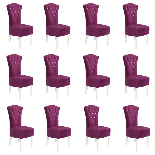 12 Scaune elegante și confortabile din lemn de fag diverse culori-mov