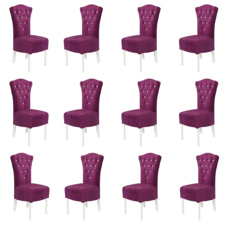 12 scaune elegante și confortabile din lemn de fag diverse culori Mov