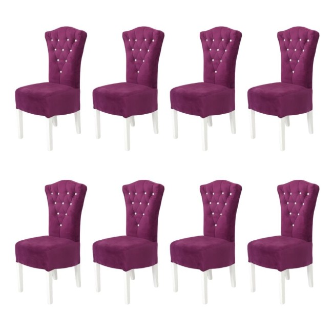 8 Scaune elegante și confortabile din lemn de fag diverse culori-mov