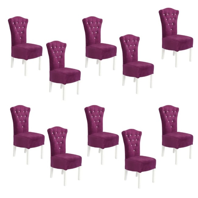 10 Scaune elegante și confortabile din lemn de fag diverse culori-mov
