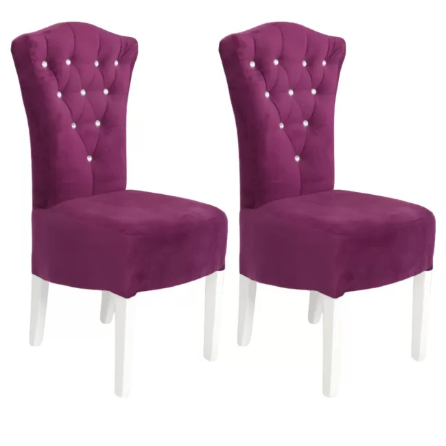 Scaune elegante și confortabile din lemn de fag diverse culori-mov