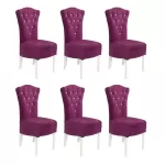6 scaune elegante și confortabile din lemn de fag diverse culori Mov