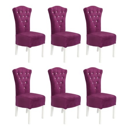 6 scaune elegante și confortabile din lemn de fag diverse culori Mov