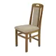 Scaune din lemn culoare stejar, tapițerie stofă