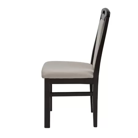 Scaune din lemn culoare wenge, tapițerie catifea