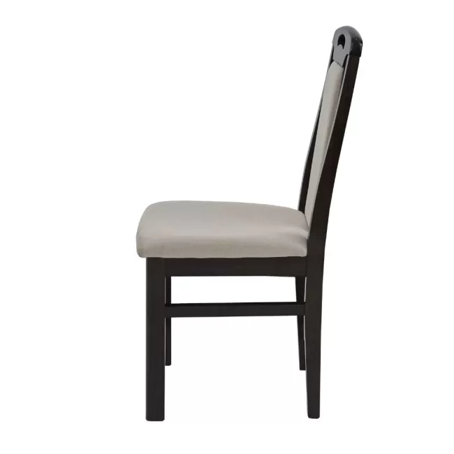 Scaune din lemn culoare wenge, tapițerie catifea