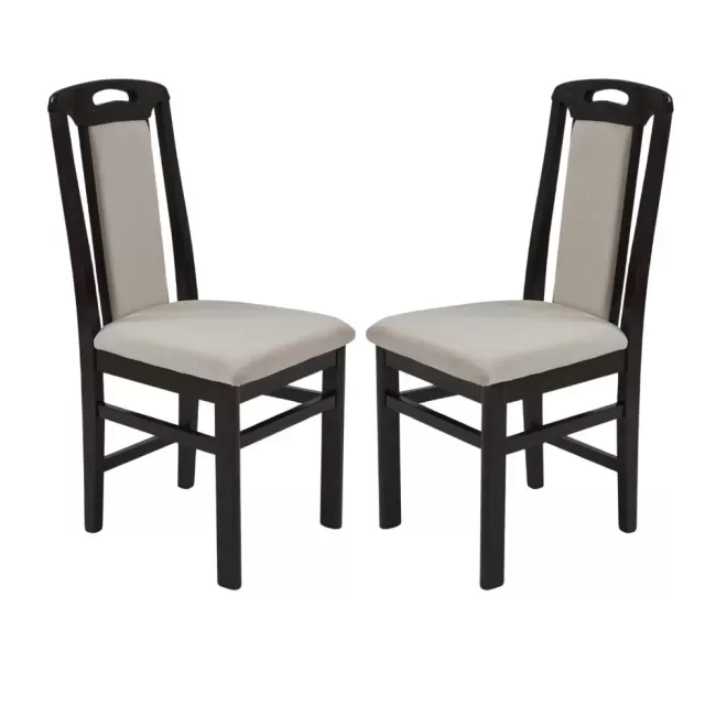 Scaune din lemn culoare wenge, tapițerie catifea